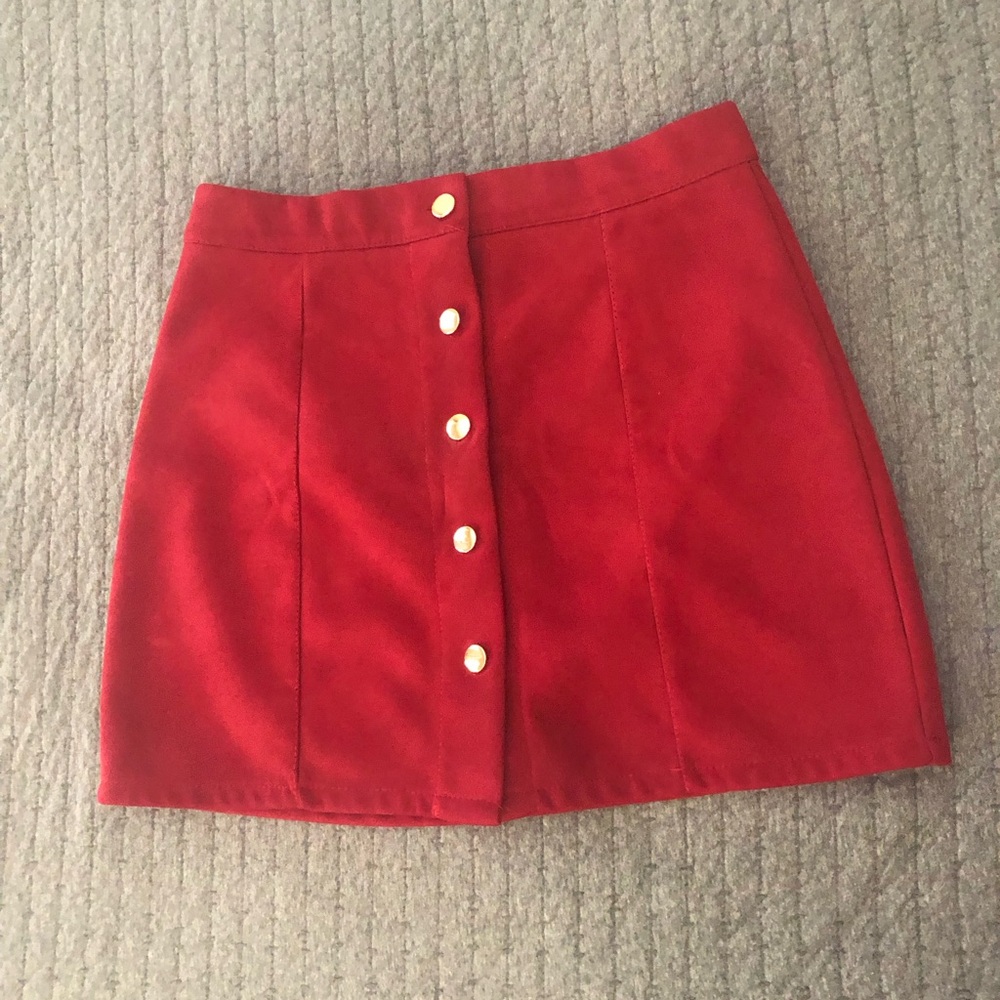 Red skirt
